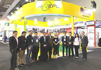 MREPC officers with participating Malaysian manufacturers at INA PAACE Automechanika Mexico City 2017